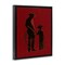 Stupell Industries Burgundy Cowboy Father & Son Floating Frame, design by Arlington Prints